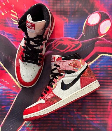 Spider-Man × Nike Air Jordan 1ファッション