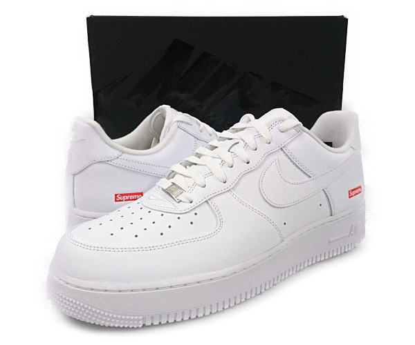 Supreme Nike Air Force 1 White 27.5靴/シューズ
